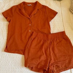 Crescent orange matching set
